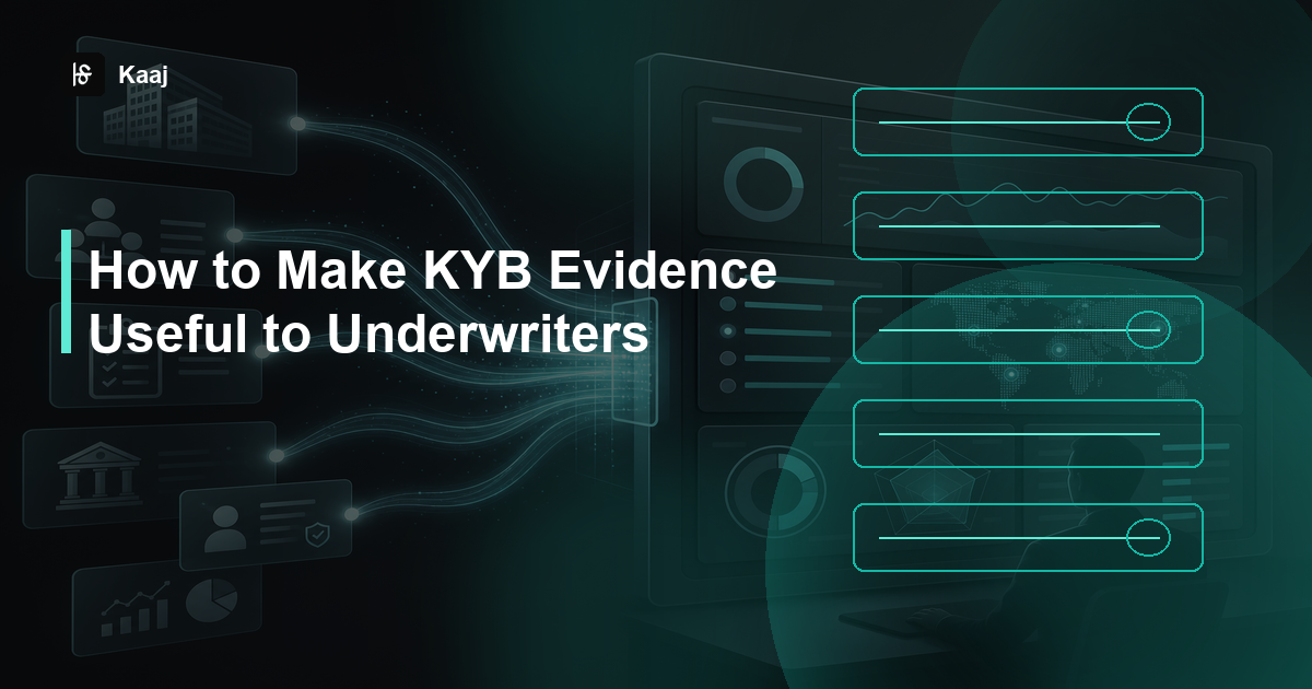Kaaj — How to Make KYB Evidence Useful to Underwriters