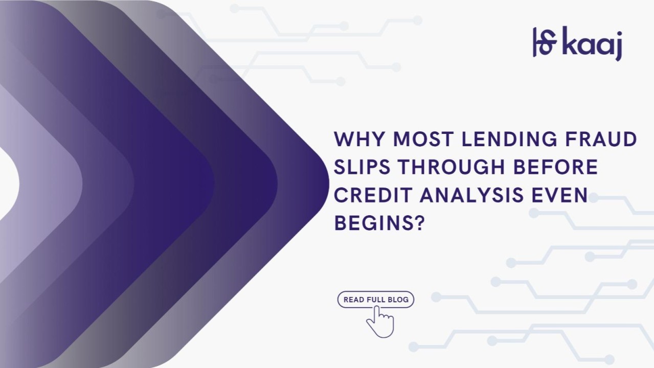 Why Most Lending Fraud Slips Through Before Credit Analysis Even Begins